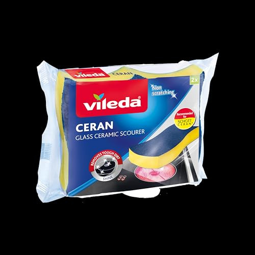 Vileda Ceran Schwamm für Induktionsherde und Ceran-Flächen, 2er Pack