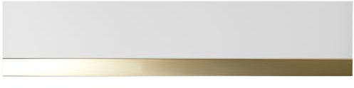 Küppersbusch CSW 6800.0 Wärmeschublade + ZC 8022 Glasfront Weiß + Designleiste Gold
