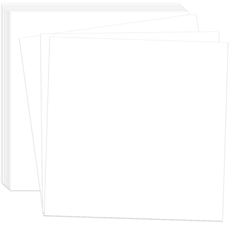 Weißer Karton, 30,5 x 30,5 cm, Scrapbook-Papier, 30 Blatt, 230 g/m², dickes Bastelpapier, Karton für Scrapbooking, Zuhause, Schule, Büro, Handwerk, Malerei, Kunstwerke