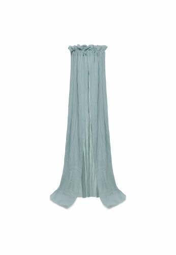 Jollein Betthimmel - Höhe 155 cm - Vintage Sea Green | OEKO-TEX Zertifziert, Baldachin Babybett, Grün, Kinderzimmer Deko