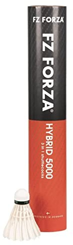FZ FORZA Hybrid 5000 Badmintonball, Innovative Hybrid Federball, Natur & Nylon Badmintonball