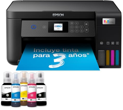Epson EcoTank ET-2850 A4-Multifunktions-Wi-Fi-Tintentankdrucker, mit einem im Lieferumfang enthaltenen Vorrat an Tinten bis zu 3 Jahren
