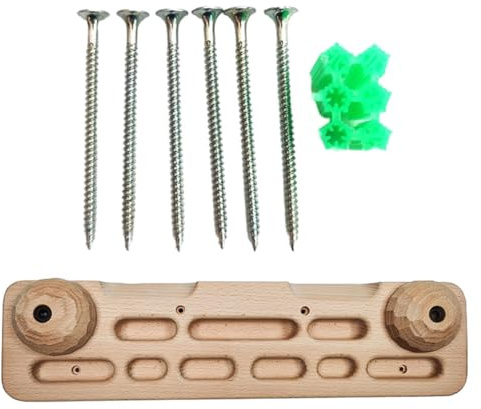 wisoolkic Kletterausrüstung Fingerboard Grifftrainer für hohe Belastbarkeit beim Klettern. Geeignet für alle Leistungsstufen, Erwachsene und Kinder.