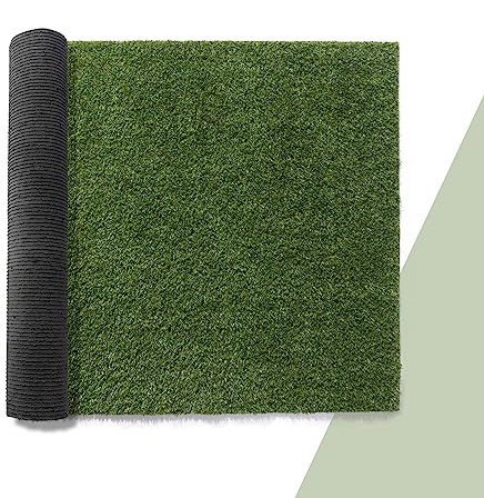 Paco Home Kunstrasen für Garten Balkon Terrasse Rasenteppich Indoor Outdoor Teppich Natürlich Weich Natur Optik Waschbar, Model:18mm, Größe:100x300cm