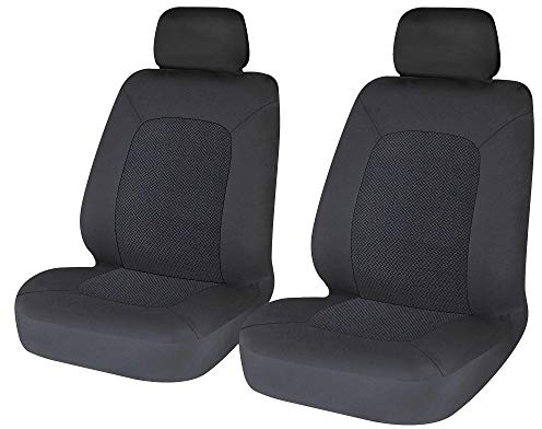 Sakura SS5401 Vordersitzbezüge für Auto und Transporter, Hampton, 1 Paar, Schwarz, universal, einfache Passform