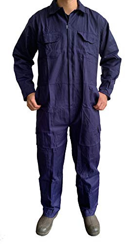Turners Arbeitsoverall für Herren, Arbeitsoverall, Marineblau, für Lager, Garage, Studenten, Arbeitskleidung, navy, XL