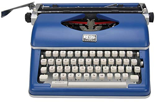 Royal 79106B Klassische manuelle Schreibmaschine, Blau