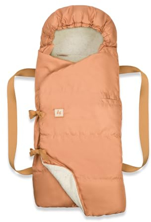 hauck Carry N Play, Dots Cork/Baumwolle – 3in1 Baby Tragetasche, Fußsack & Spieldecke – 85 x 40 x 13 cm - Kinderwagen Zubehör ab Geburt bis 9 kg – Tragbar & Sicher Fixierbar