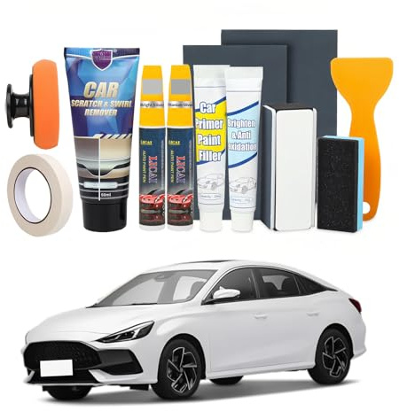 Auto Kratzer Entferner, Autolack Kratzer Entfernen, Auto Lack Reparatur Kratzer Entferner Polierpaste Auto für Lack Kratzer Wasserflecken Swirl (12, Helles Silber + Titansilber)