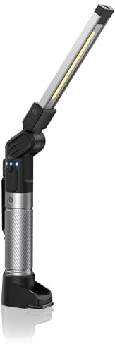 HOTLIGH Arbeitsleuchte – 800 Lumen Werkstattlampe LED mit Multifunktionalem Faltbarem Design, 2200 mAh Arbeitsleuchte LED Akku, 3 Leuchtmodi Arbeitslampe für Fahrzeugwartung/Notfälle, 1 Packung