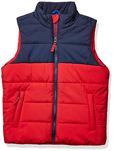 Amazon Essentials Jungen Dicke Steppweste für draußen mit durchgehendem Reißverschluss