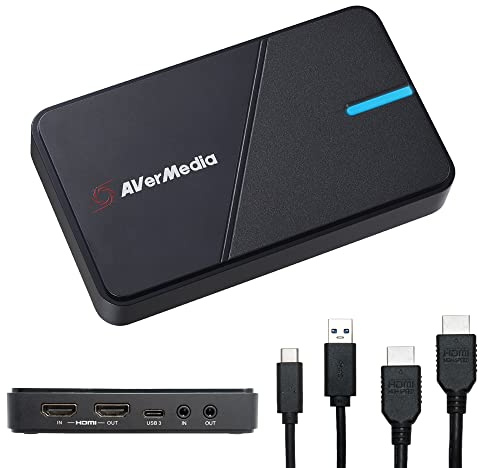 AVerMedia HDMI Capture Card - Gaming, Video-Streaming, 4K Capture-Karte für PS5, Xbox Series X/S, Xbox One, PS4, Nintendo Switch, Windows, Mac, HDR & VRR Unterstützung - GC551G2 Live Gamer Extreme 3