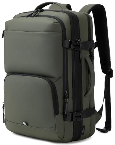 BAGOK Handgepäck Rucksack, Wasserdichter Multifunktionaler Rucksack Handgepäck Flugzeug mit Laptopfach, Große Kapazität für Reisen, Arbeit und Freizeit