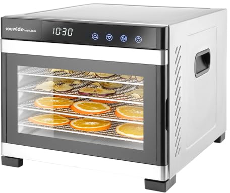 SousVideTools Dörrautomat Hendi mit 6 Ebenen, aus Edelstahl, Touchpanel mit Timer und Thermostatkontrolle, Industrie-Dörrautomat, ideal zum Dörren von Obst, Fleisch und Gemüse (229033)