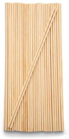 Mendi 25 Holzstäbchen 40 cm x 5 mm für Bastelarbeiten und Kreativität