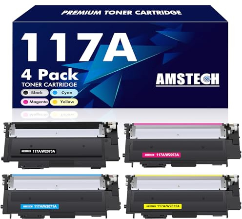 117A MFP 179fwg 178nwg Toner: Kompatibel für HP 117A Toner Set für Color Laser MFP 178nwg 150nw 179fnw 178nw 150a 179 178 150 W2070A W2071A W2072A W2073A Drucker Schwarz Cyan Gelb Magenta 4er-Pack