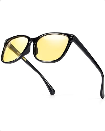 LVIOE Polarisiert Nachtsichtbrille für Autofahrer Nachtfahrbrille Herren Damen