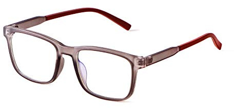 ADEWU Kinderbrille Ohne Stärke mit Blaulichtfilter Rechteckig TR90 Rahmen für Mädchen und Jungen