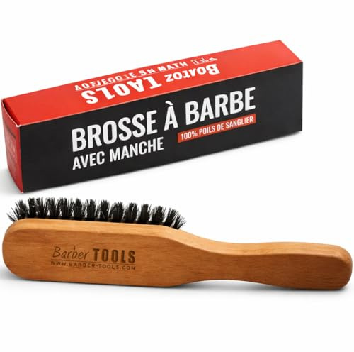 BARBER TOOLS Pinsel Bartbürste mit Griff, 1 Stück