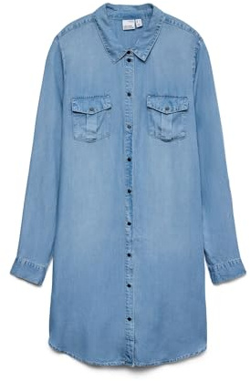 VERO MODA Female Jeanskleid VMSIGGA Kurzes Kleid | Denim Dress