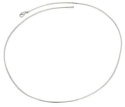 NKlaus Omegakette Tonda aus 925er Sterlingsilber, 1,20mm breit | Silberner Omegareif Tonda, 1,20mm breit