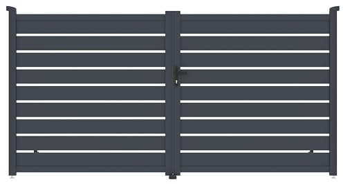 Gartentor G21 Reno 350x176 cm zweiflügeliges, Anthrazit
