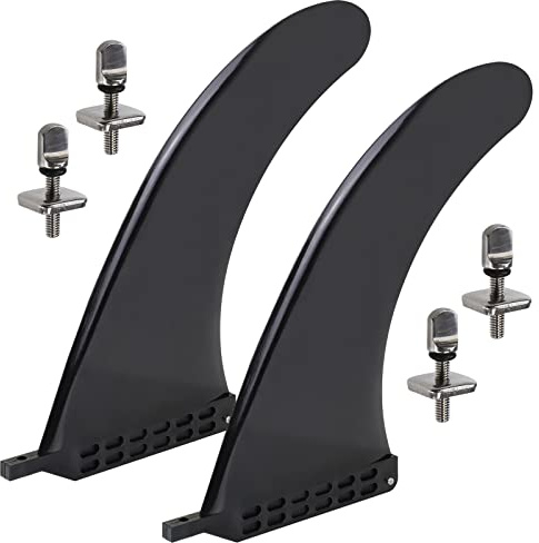 ALPIDEX Finne SUP/Surf Universal 9 Zoll Surfbrett Flossen Ersatz Zubehör Stand Up Paddle Board Longboard Surfboard Central Fin Mittelflosse Long Paddling Board Mittelfinne - 2 Stück Surfbrett Finne