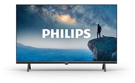 Philips 32PFS6109 HD LED Smart TV - 32-Zoll Display mit Pixel-präziser HD Titan OS Plattform, Funktioniert mit Alexa und Google Sprachassistent – Matt Schwarzer