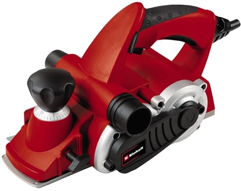Einhell Elektrohobel TE-PL 900 (900 W, bis 3 mm Spantiefe, große Messerwelle, Fußplatte mit 3 V-Nuten, Softgrip, inkl. Parallelanschlag, Falztiefenanschlag, TCT-Hobelmesser)