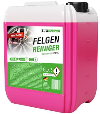 EXO Felgenreiniger 5L Original | Bremsstaub Entferner selbsttätig | pH-hautneutral & säurefrei | mit Wirkindikator | für alle Felgentypen | Alu Stahl Chrom