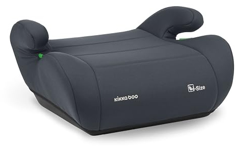 KikkaBoo Sitzerhöhung Auto Kinder i-UP, i-Size, 125-150 cm, Gruppe 3, 7-12 Jahre, 22-36 kg, Leichter Einbau mit Gurt, Grau