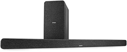 Denon DHT-S517 3.1.2 Soundbar System mit Kabellosem Subwoofer - Schwarz | Große Sound Bar TV, 3D Audio Dolby Atmos, Drahtloser Subwoofer, HDMI EARC Und Bluetooth, Denon Dialog Enhancer