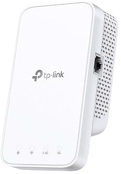 TP-Link RE230 WLAN Verstärker Repeater AC750 (433MBit/s 5GHz + 300MBit/s 2,4GHz, WLAN Verstärker, App Steuerung, Signalstärkeanzeige, kompatibel zu Allen WLAN Router, AP Modus) weiß
