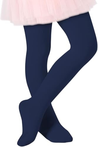 Zando Elastisch Strumpfhose Mädchen 1-9 Jahre, Feinstrumpfhose Mädchen, Ballettstrumpfhose Mädchen, Thermo Strumpfhose Kinder