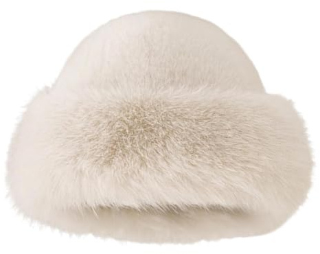 Winter Warme Mütze Damen, Vintage Eimer Kugelhut | Warmer Plüschhut - Damenhut Winddichter Winterhut für Damen Mädchen Elegantes Modeaccessoire