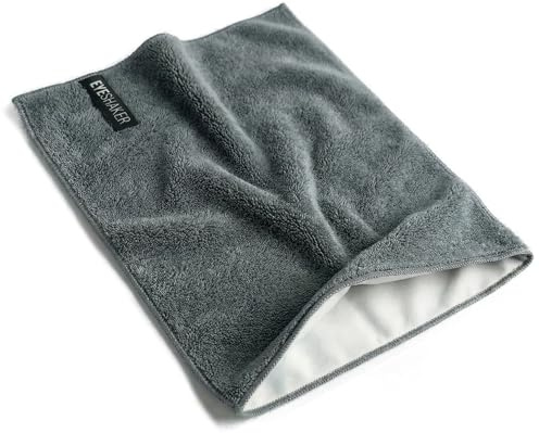 Hochwertiges Brillenputztuch (30 x 20 cm) - Mikrofaser Tuch zur Reinigung Ihrer Brille, dem Display von Handy und Laptop sowie dem Objektiv Ihrer Kamera von EYESHAKER®