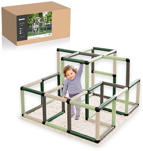 Quadro Kletterpyramide Home – modulares Klettergerüst für Kinder, 237 Teile, ab 12 Monaten, Indoor/Outdoor, UV-stabil, Made in Germany