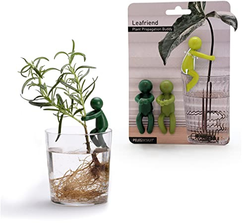 Peleg Design Leafriend – 3 Pflanzenstützen für Stecklinge, Triebe und Sprossen, Pflanzenhalter für Anzuchtstation und Indoor-Garten, Geschenk für Pflanzenliebhaber