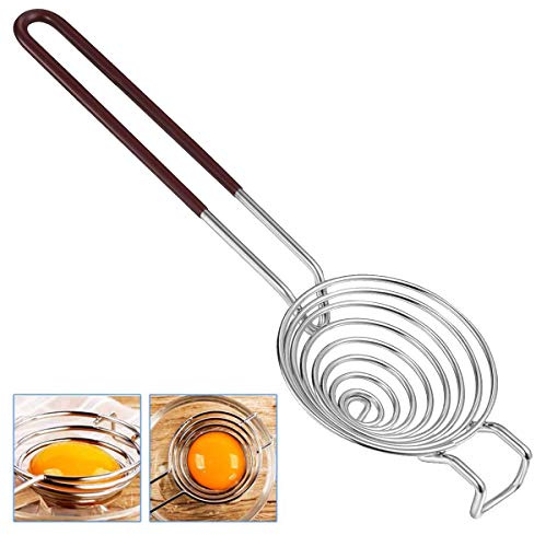 LORESJOY Eidottertrenner, Eiertrenner Edelstahl, Eiweiß Trenner, Eigelb Teiler Filter, Küchen Hilfsmittel Backen Werkzeug