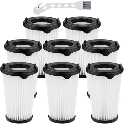 8 Stück Filter Kompatibel mit AEG CX7, CX7-2, QX8, CX7-2-30DB, CX7-2-30GM, CX7-2-35TM, CX7-2-35WR, AEF150 Ersatzfilter, HEPA-Filter Kompatibel mit AEG CX7 Staubsauger, Waschbar, mit 1 Reinigungsbürste