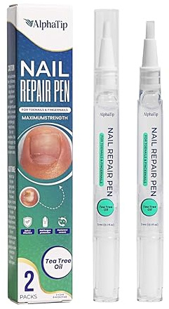Nagelpflegestift Nail Care Pen, Sanfte Pflanzliche Nagelpflege Lösung mit Teebaumöl, Unterstützend bei Nagelpilz strapazierten Nägeln, 2er Pack, Beliebt als Nagelpflege Stift