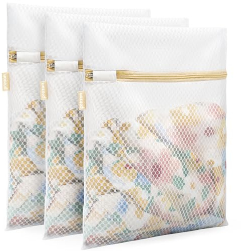 Prezon Netz-Wäschesäcke, Waschmaschinen-Wäschesäcke, Wiederverwendbare und Langlebige Mesh Wäschesack für Feinwäsche, Strümpfe, Unterwäsche, BH, Dessous und Babykleidung, 3M