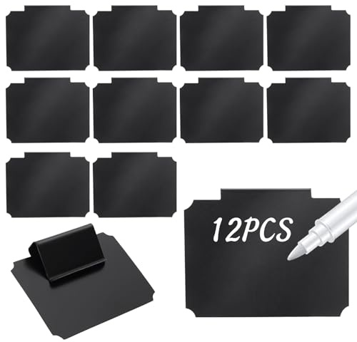 Etikettenhalter Clip 12 Stück Korb Etiketten Clips Schwarz Label Halter für Lagerung Körbe Regal Clips Etiketten Etikettenhalter