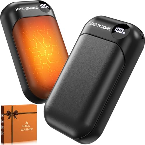 Handwärmer, 2-in-1 Magnetische Handwärmer Elektrisch, 6000mAh Tragbarer Taschenwärmer mit LED-Anzeige,3 Sekunden Heizung&9h Stunden Lang Anhaltende für Outdoor-Sport/Golf/Camping/Geschenk