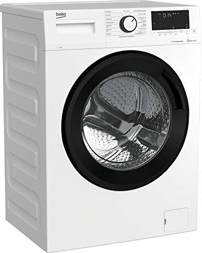 Beko WML71465S Waschmaschine -Performance Hero/Premium-Design/Vollelektronisch/Touch-Display mit Startzeitvorwahl/1400 U/min/Bluetooth/7 kg, weiß