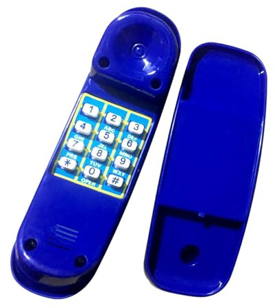 Kinder Telefon für Spielturm, Telefon Spieltelefon Kindertelefon, Blau | Spielplatz Schaukel Set, Rollenspiel Telefon, Telefon Kind Klettergerüste, Kunststoff für Jungen Mädchen