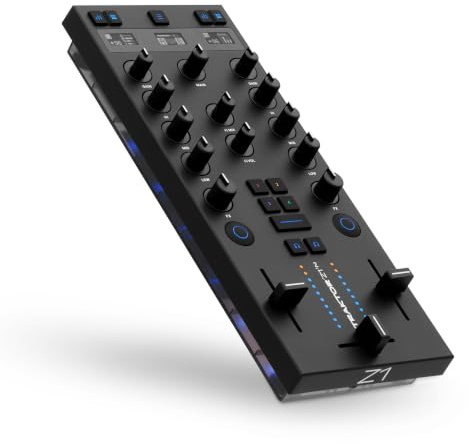 Native Instruments Traktor Z1 Mk2 | Traktor Pro 4 Software, 24-Bit/96 kHz Soundkarte, Stems & EQ-Regler, 3 OLED-Displays, Audio-Interface, Mixer-FX