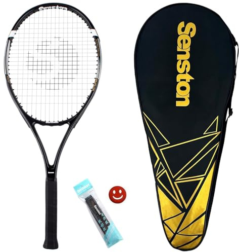 Senston 27 Zoll Tennisschläger Profi für Damen Herren mit Tasche | Leicht, Beschleunigung, Kontrolle, Großer Sweet Spot, Für Training Anfänger