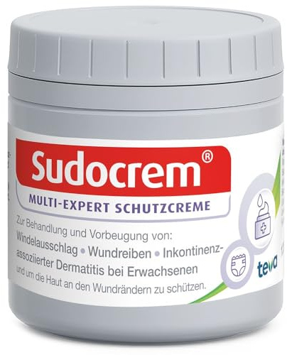 SUDOCREM - Regenerierende Windelsalbe, schützt empfindliche Babyhaut, speziell bei Windelausschlag (60g)