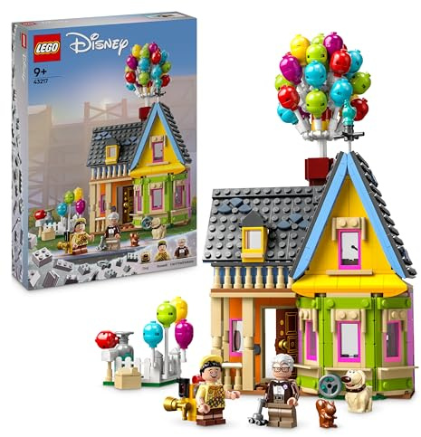 LEGO | Disney and Pixar Carls Haus aus „Oben“, baubares Spielzeug mit Luftballons, Carl, Russell und Dug-Figuren, ikonische Geschenkidee für Mädchen und Jungen 43217